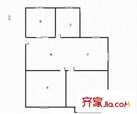 鋼苑新村 2室 戶型圖