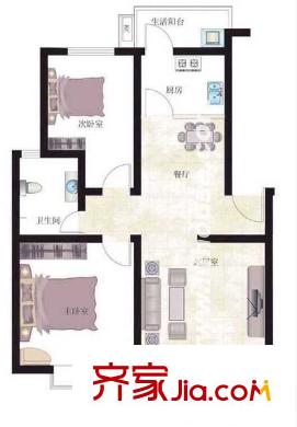 佳境楓情苑 2室 戶型圖