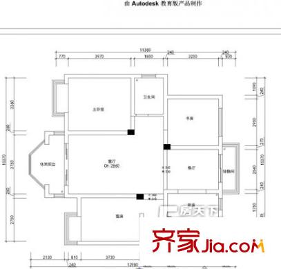 鼎好家銀河灣花園 3室 戶型圖