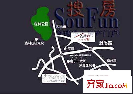 鼎好家銀河灣花園交通圖