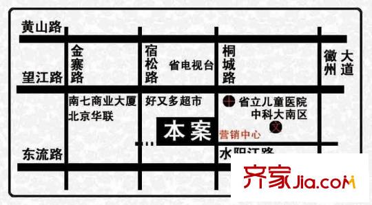 寶業(yè)桐城綠苑交通圖區(qū)位