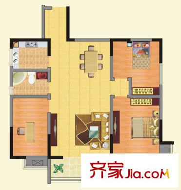 萬聯(lián)春曉翠庭戶型圖萬聯(lián)?春曉翠庭 3室 戶型圖 3室2廳1衛(wèi)1廚
