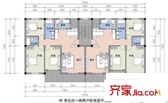 元一美邦國際 3室 戶型圖