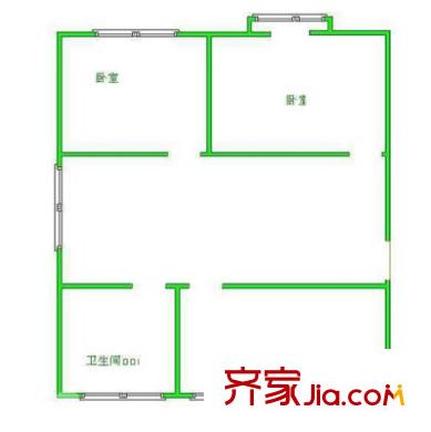 元一美邦國際 3室 戶型圖
