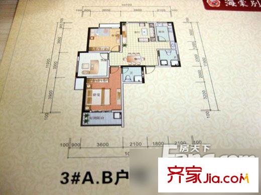 海棠別院 3室 戶型圖