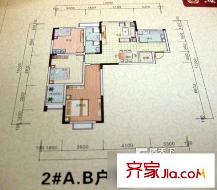 海棠別院 3室 戶型圖