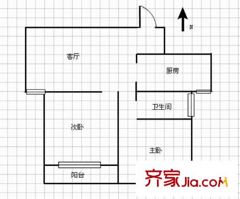 海棠別院 2室 戶型圖