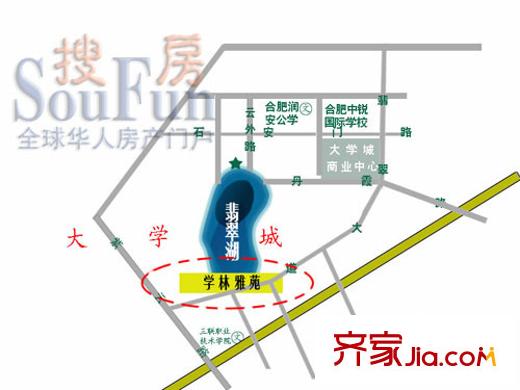 學(xué)林雅苑交通圖