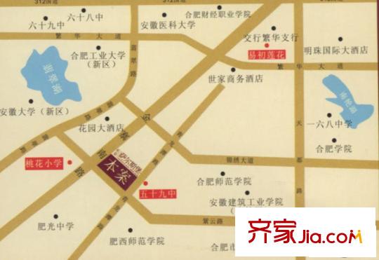 長(zhǎng)安薩爾斯堡交通圖區(qū)位圖