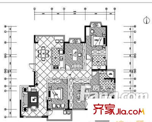 望湖嘉苑 4室 戶型圖