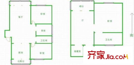 夢園小區(qū) 5室 戶型圖