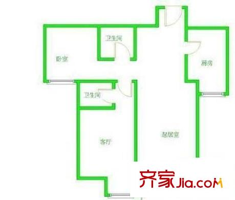 夢園小區(qū) 3室 戶型圖