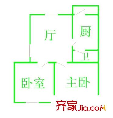 新華U閣 2室 戶型圖