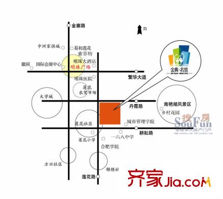 金典名筑交通圖