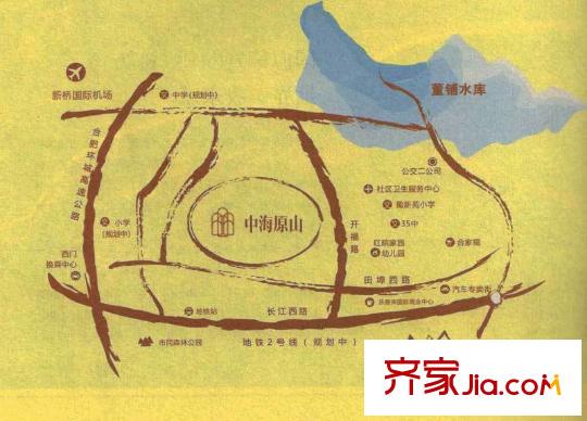 中海原山交通圖區(qū)域位置圖