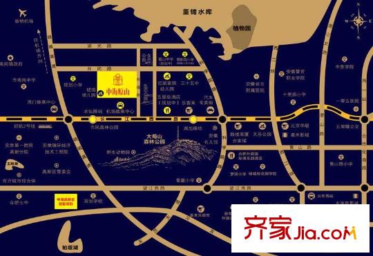 中海原山交通圖區(qū)域地圖