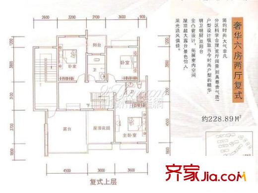 漢嘉都市森林 6室 戶型圖