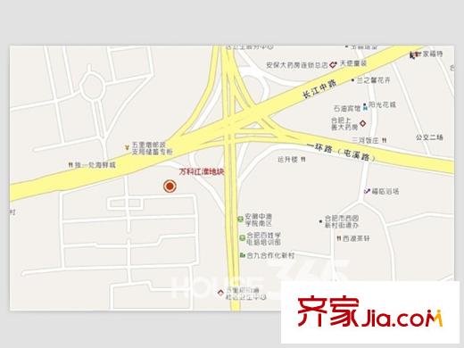 萬(wàn)科金域華府交通圖地塊