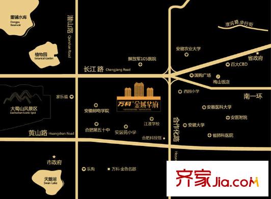 萬(wàn)科金域華府交通圖區(qū)位圖