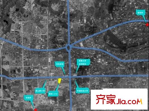 建業(yè)領翔交通圖區(qū)域位置