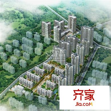 融僑中央美域外景圖鳥瞰效果圖