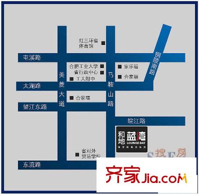 和地藍(lán)灣交通圖