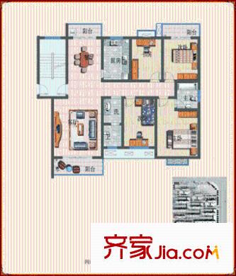 繁華世家 4室 戶型圖