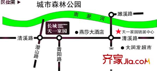 長城天一家園交通圖區(qū)位圖