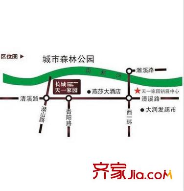 長城天一家園交通圖