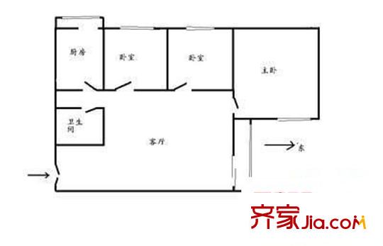 碧水雅居 3室 戶型圖