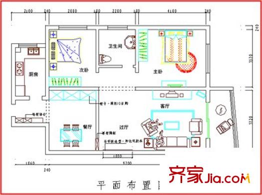 碧水雅居 3室 戶型圖