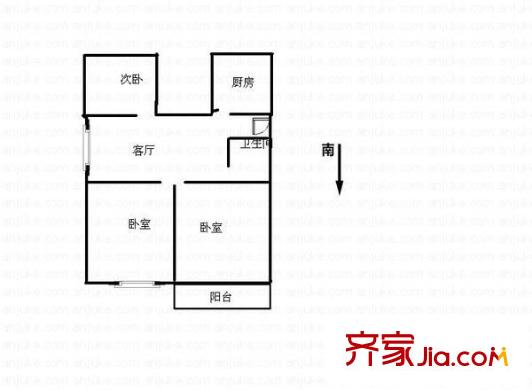 碧水雅居 3室 戶型圖