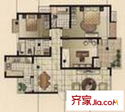 碧水雅居 3室 戶型圖
