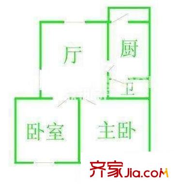 金鳥(niǎo)花園 2室 戶型圖
