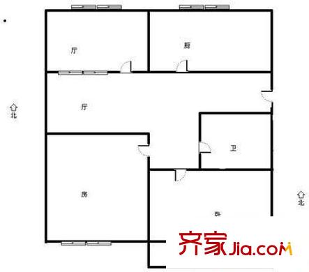 金鳥花園 2室 戶型圖