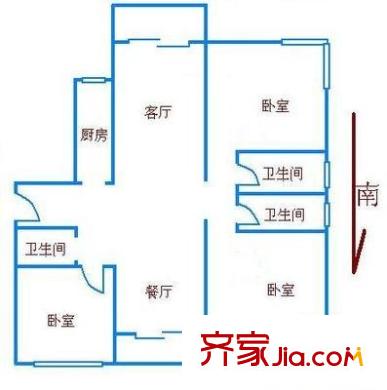 金鳥花園 2室 戶型圖