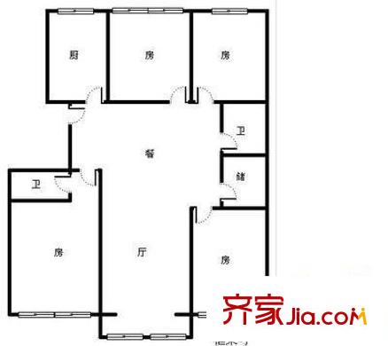 博威香檳小鎮(zhèn) 4室 戶型圖