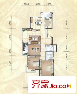 博威香檳小鎮(zhèn) 4室 戶型圖