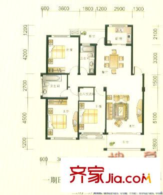 文錦新城戶型圖戶型g 3室2廳2衛(wèi)1廚