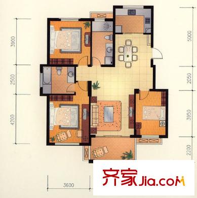 文錦新城 3室 戶型圖