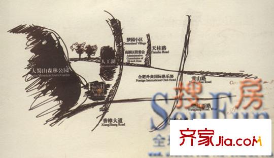 華潤瀾溪鎮(zhèn)交通圖