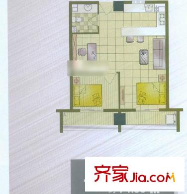 創(chuàng)智廣場(chǎng) 2室 戶型圖