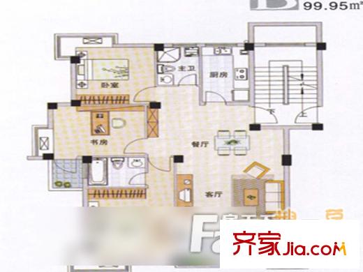 東?；▓@ 6室 戶型圖