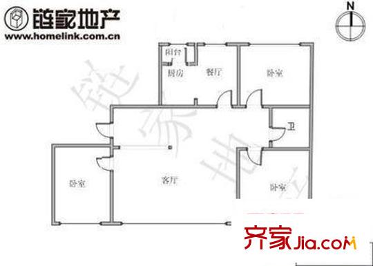 安高城市天地 2室 戶型圖