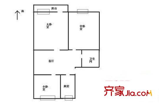 安高城市天地 3室 戶型圖