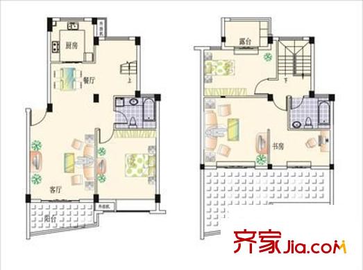 南艷濱湖時(shí)光 4室 戶(hù)型圖