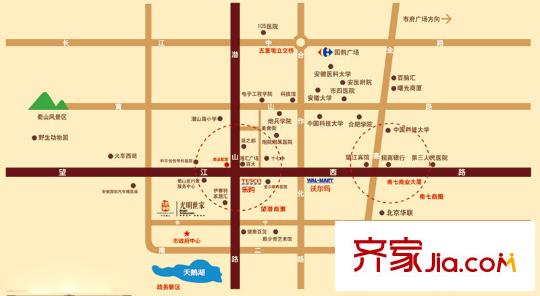 華邦光明世家交通圖區(qū)位圖