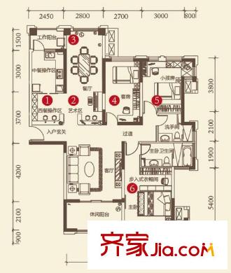 華邦光明世家  3室 戶型圖
