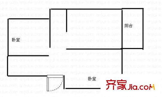 帝豪?星港灣 2室 戶型圖