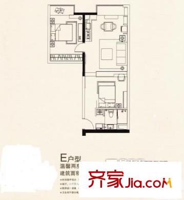 蜀南庭苑 2室 戶型圖